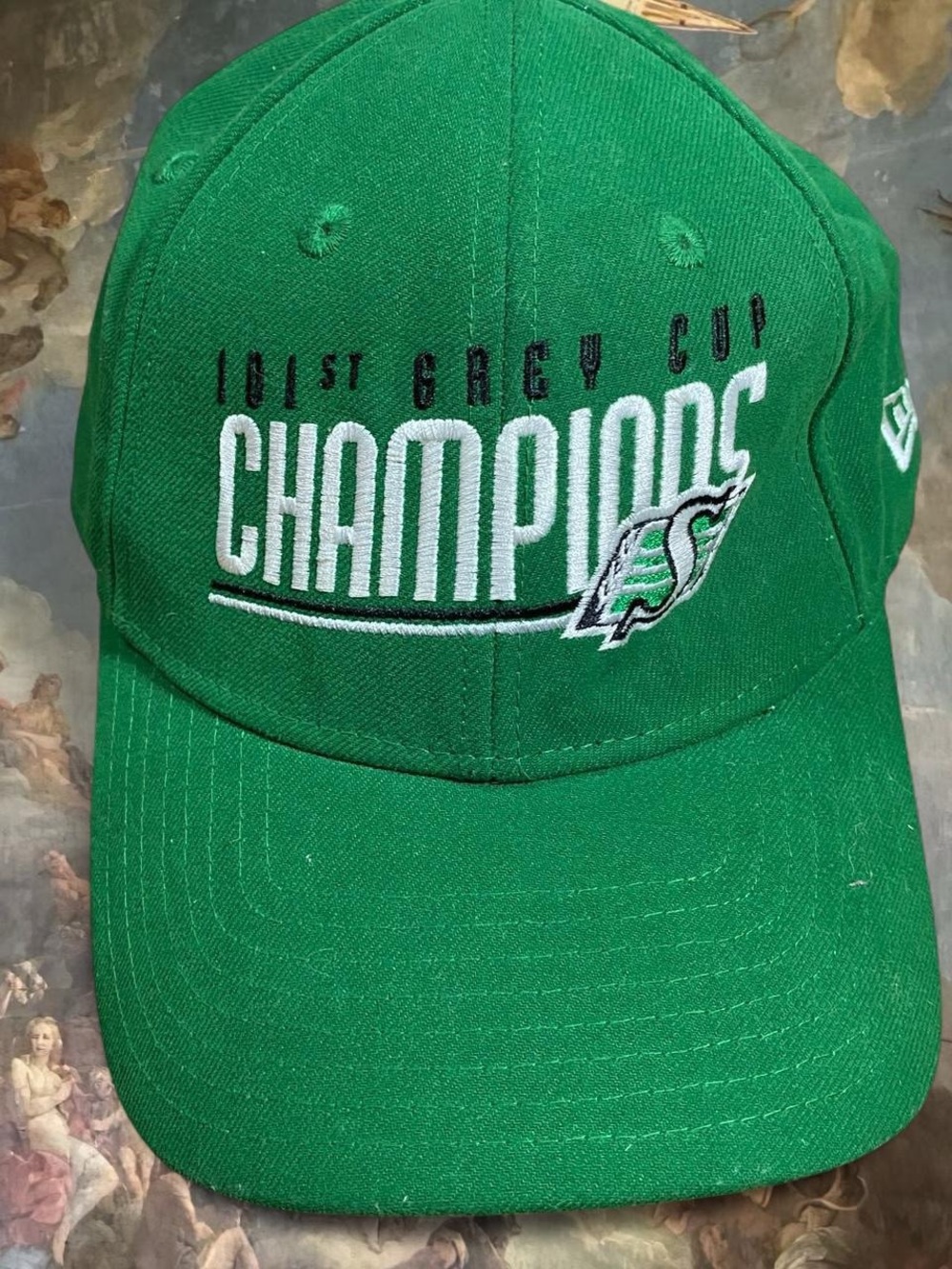 New Era Green 'Champions' Saskatchewan Roughriders Baseball Cap